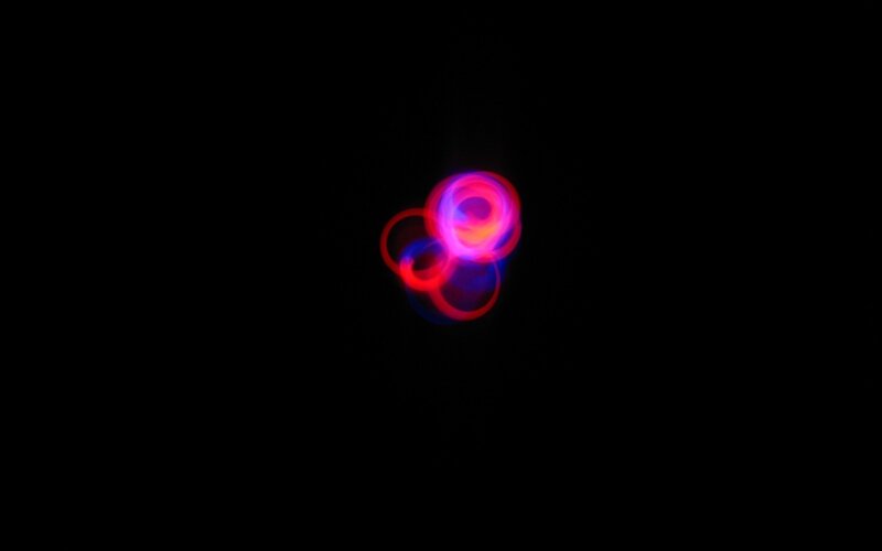Light Trails in Darkness — Red, Mysterious