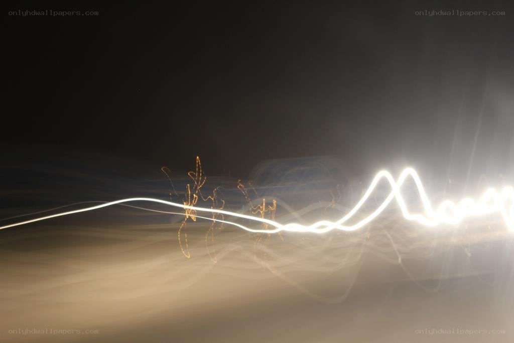Light trails in motion
