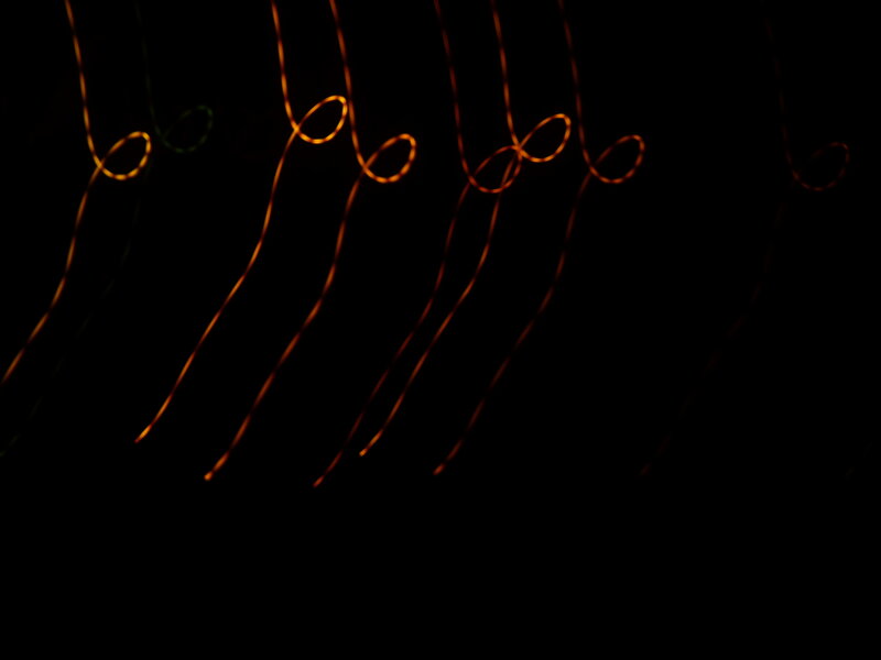 Light Trails on Black Background — Minimalist