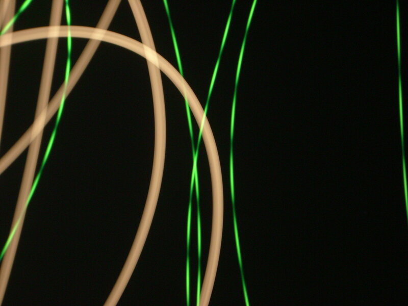 Light Trails on Black