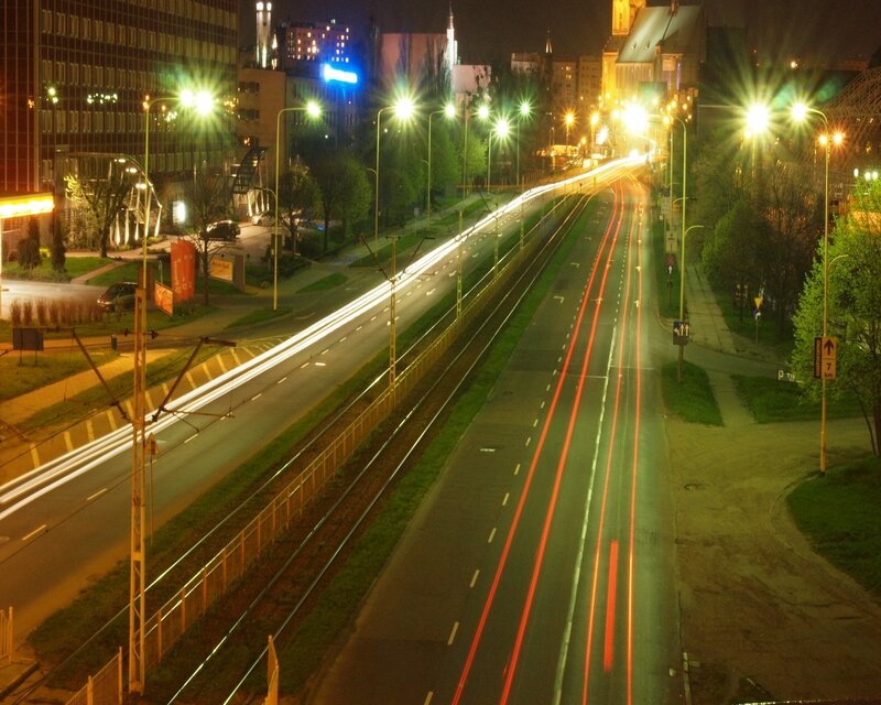 Light Trails on City Road