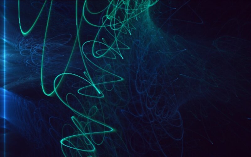 Light Trails on Dark Background — Blue, Dynamic, Abstract