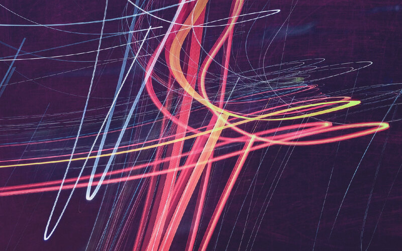 Light Trails on Dark Background — Purple