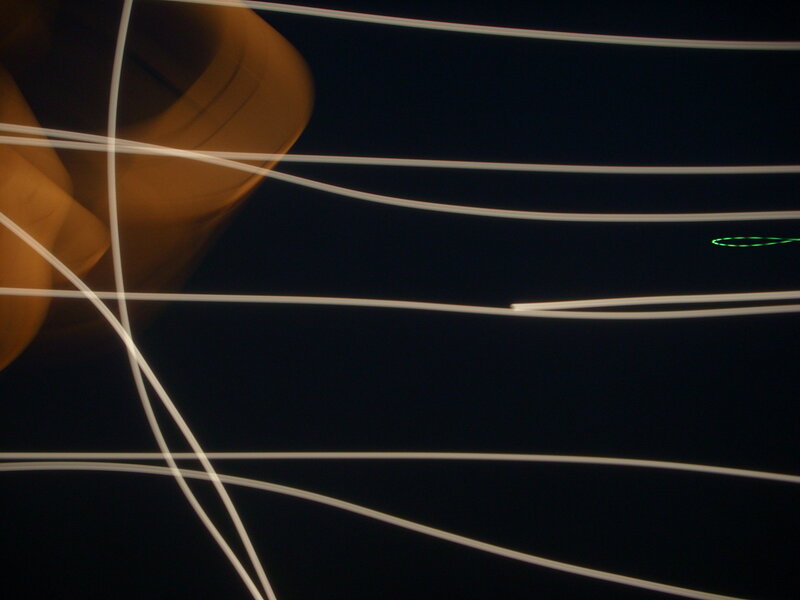 Light Trails on Dark Background