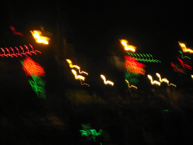 Light Trails on Dark Surface
