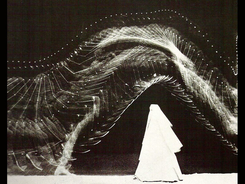 Light trails on stage