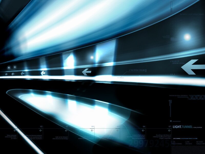 Light tunnel digital artwork