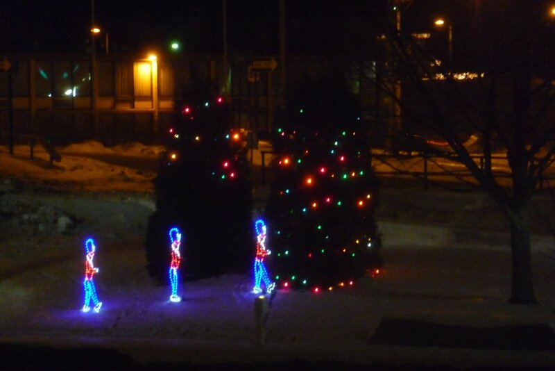 Light-up Figures in Snow