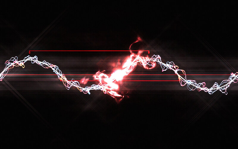 Light wave interference pattern