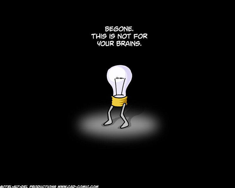 Lightbulb character warning