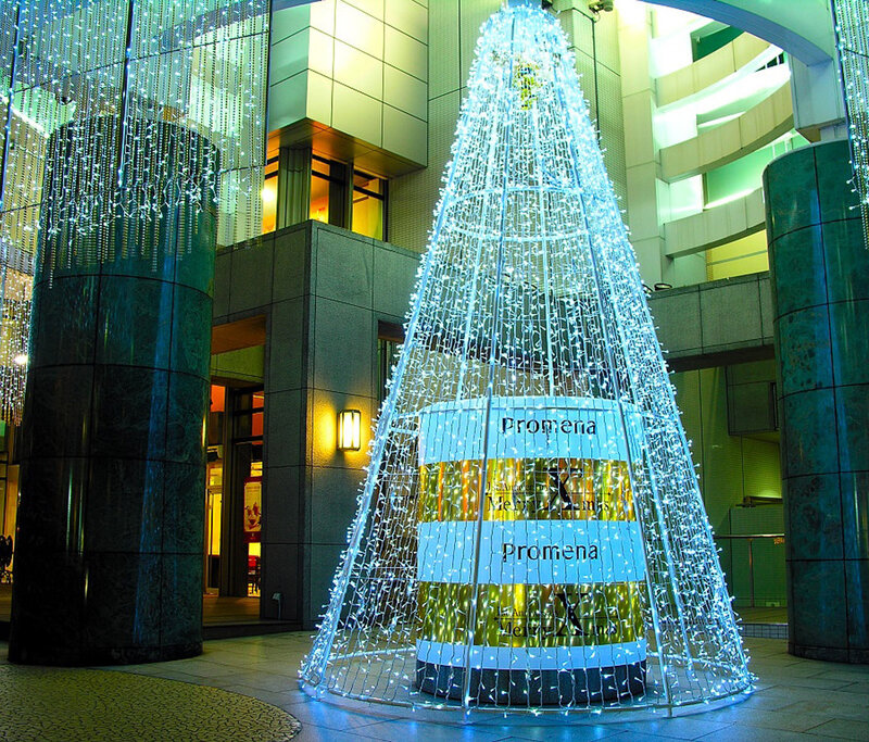 Lighted Christmas Tree