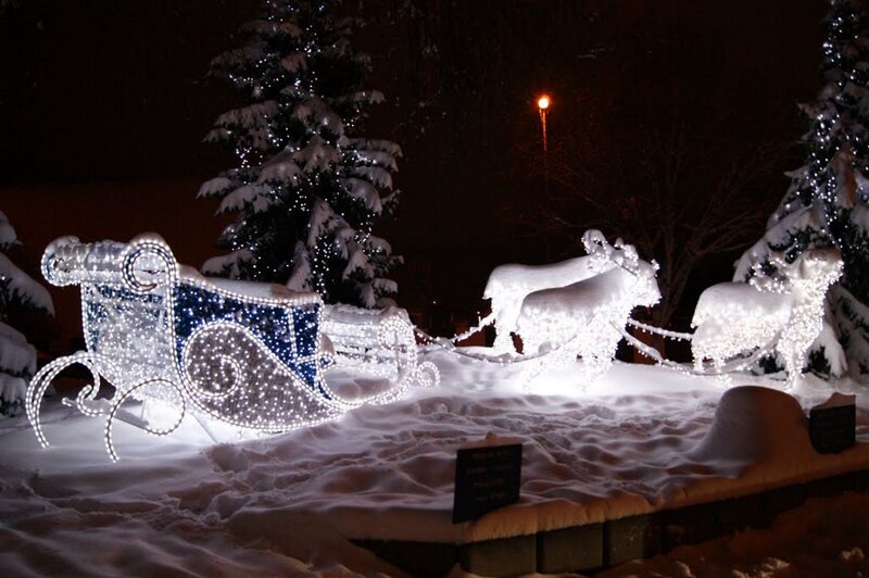 Lighted Sleigh Display