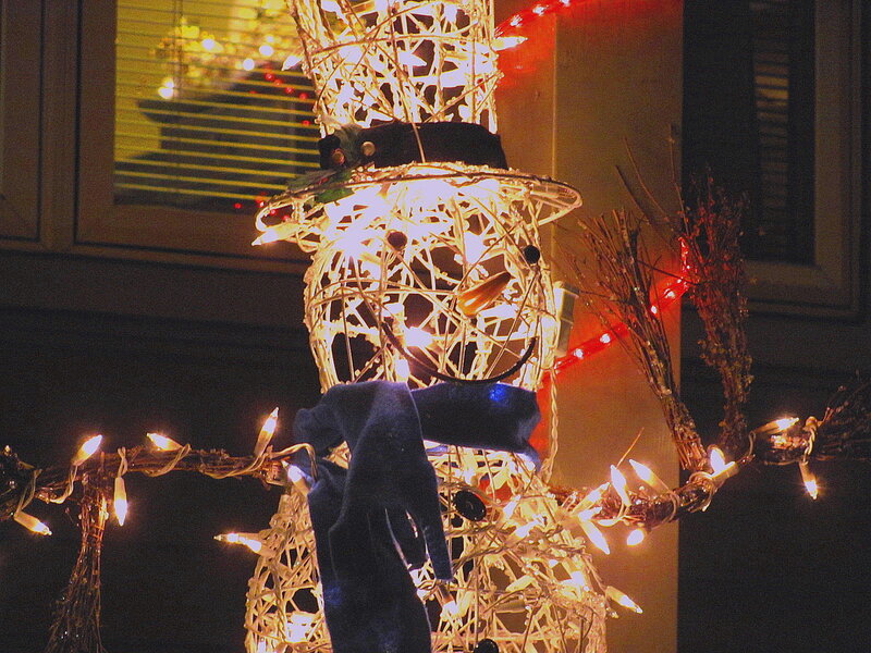 Lighted Snowman Figure