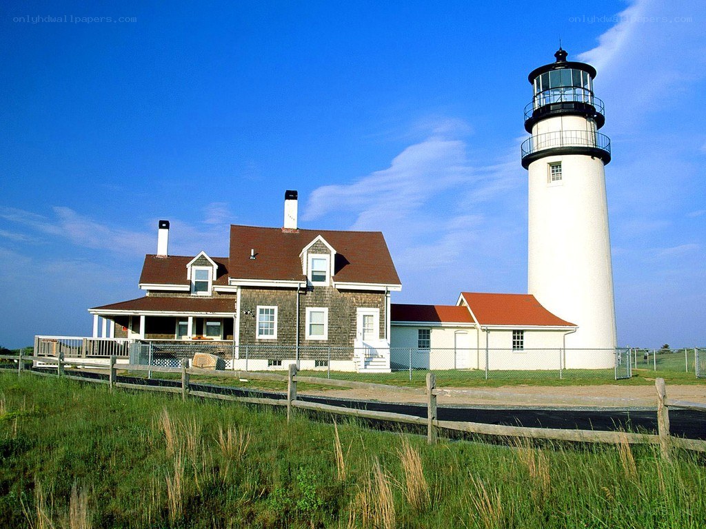 Lighthouse and keeper's house