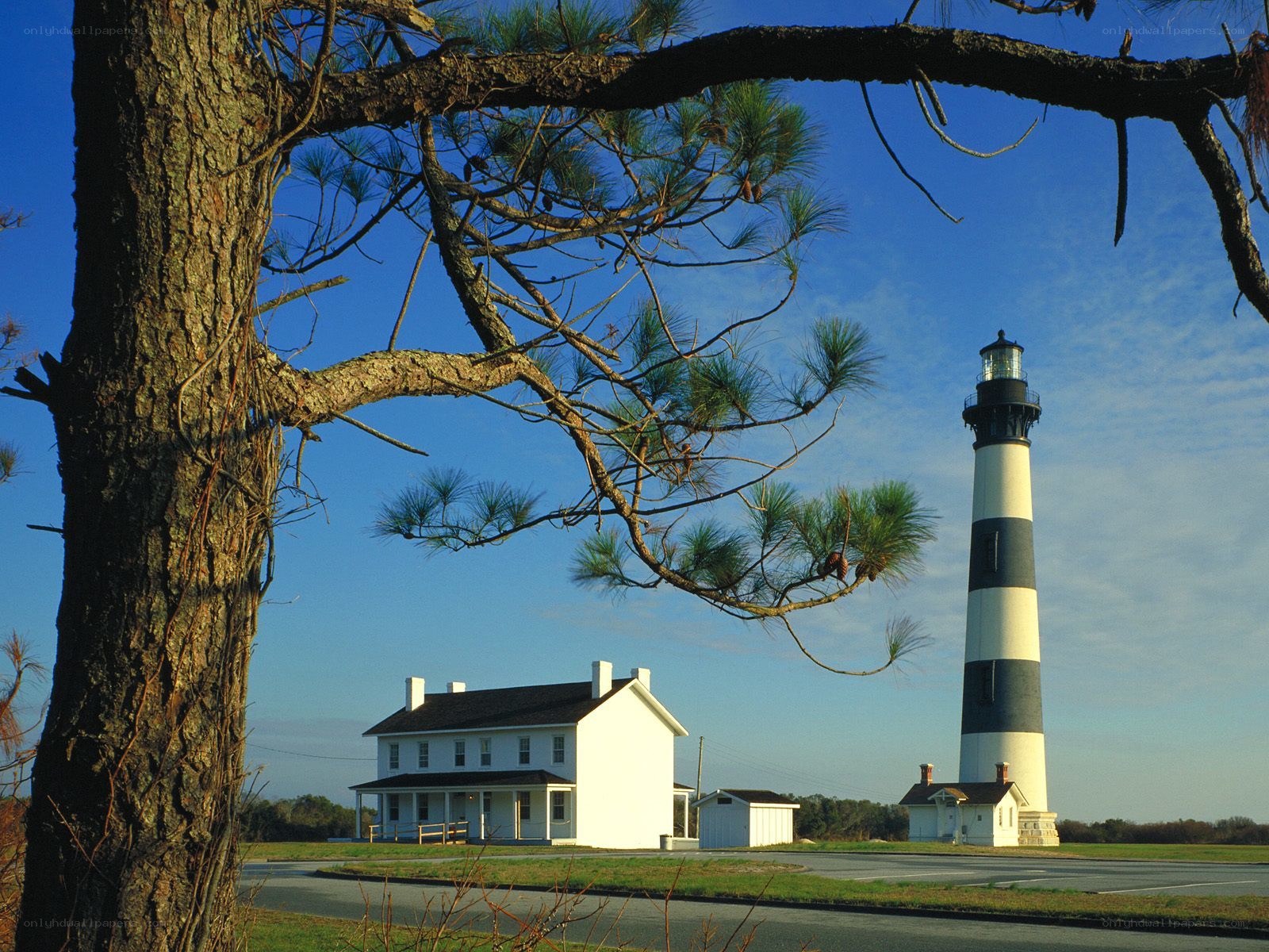 Lighthouse and keeper's house