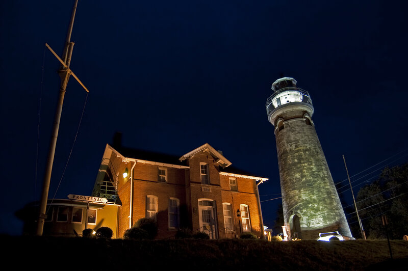 Lighthouse and Keeper's House — Dark Blue