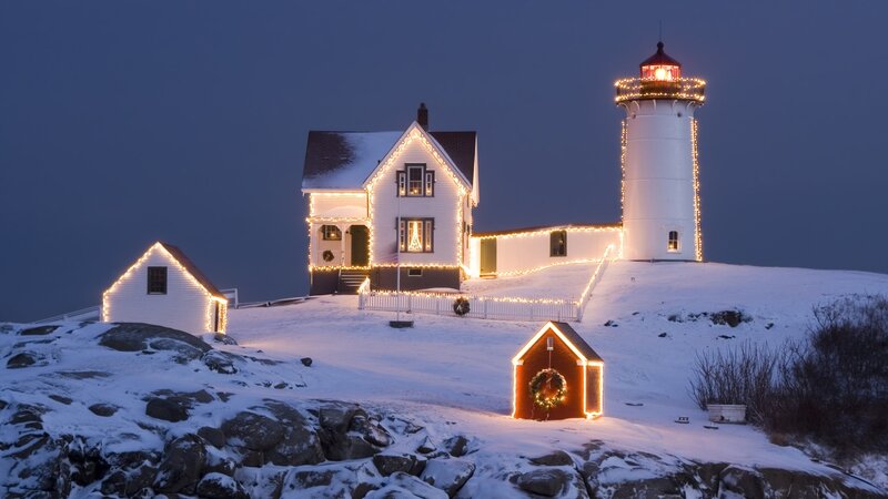 Lighthouse at Christmas