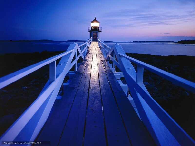 Lighthouse at dusk