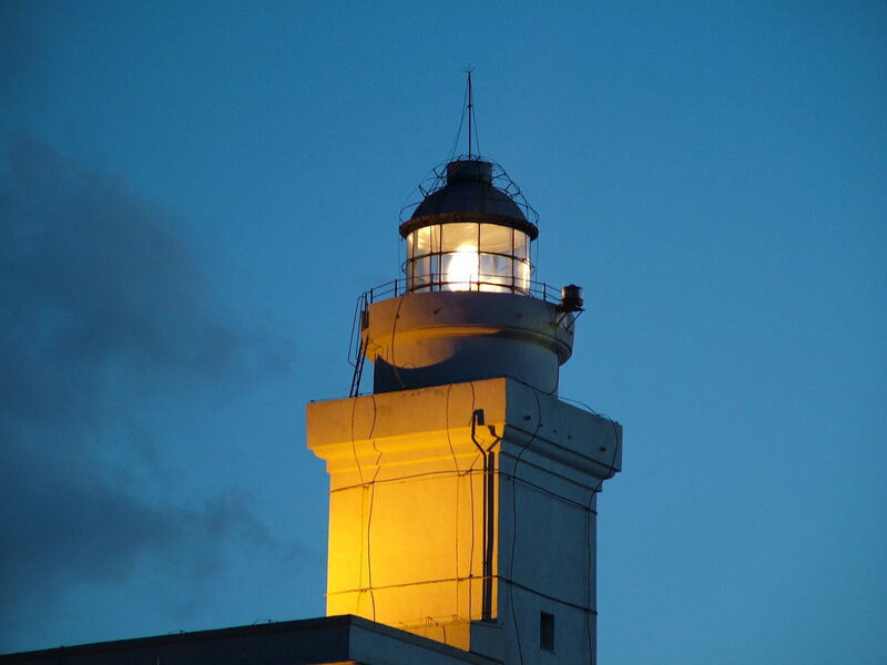Lighthouse at dusk