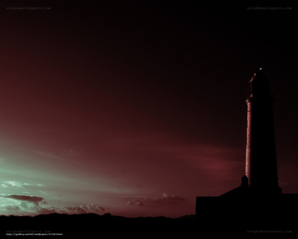 Lighthouse at dusk
