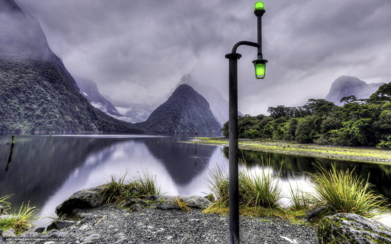 Lighthouse at Milford Sound