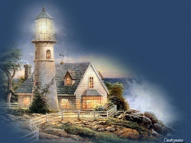 Lighthouse at night