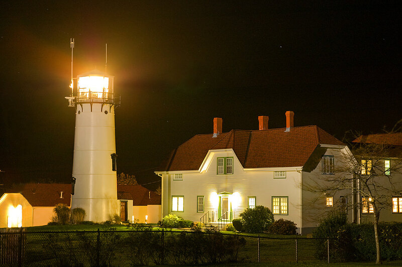 Lighthouse at Night — White