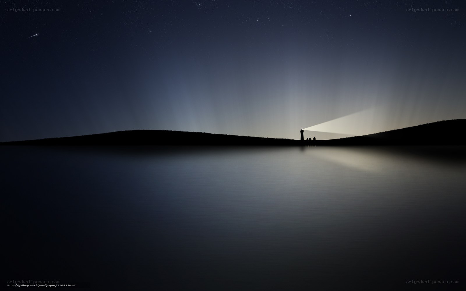 Lighthouse at night