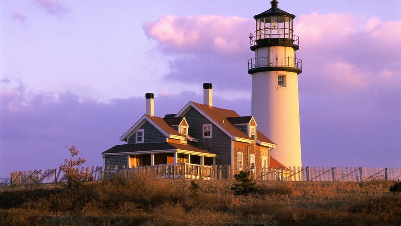 lighthouse at sunset