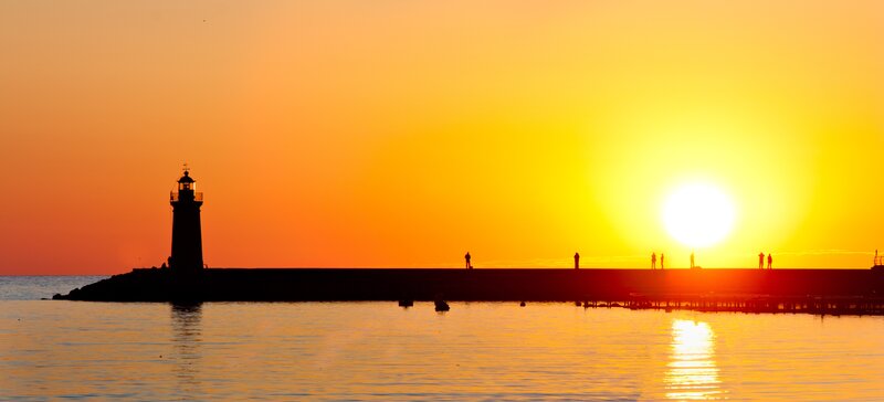 Lighthouse at sunset