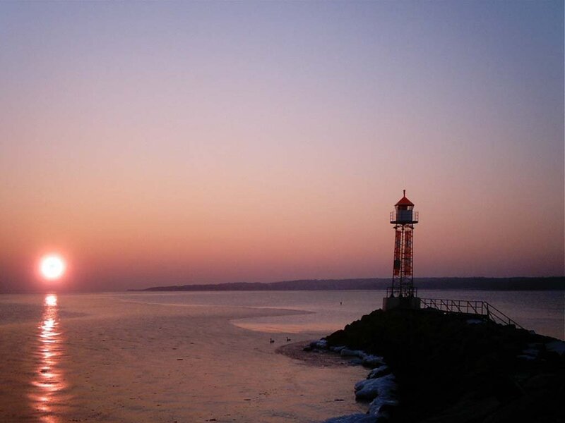 Lighthouse at sunset