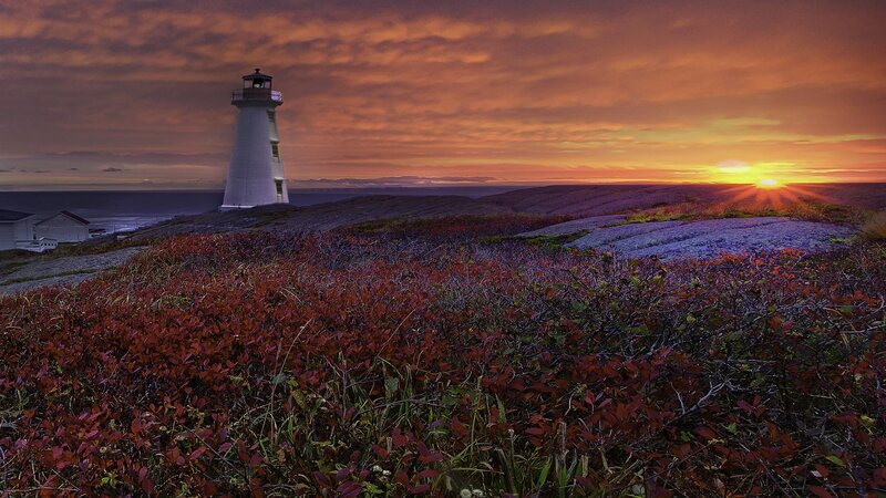 Lighthouse at sunset