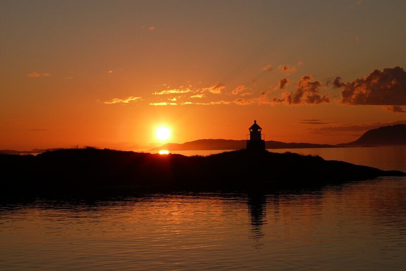 Lighthouse at sunset