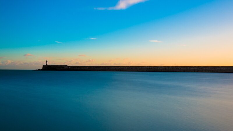 Lighthouse at sunset
