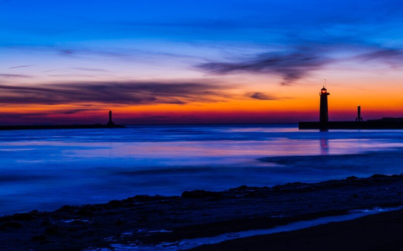 Lighthouse at sunset
