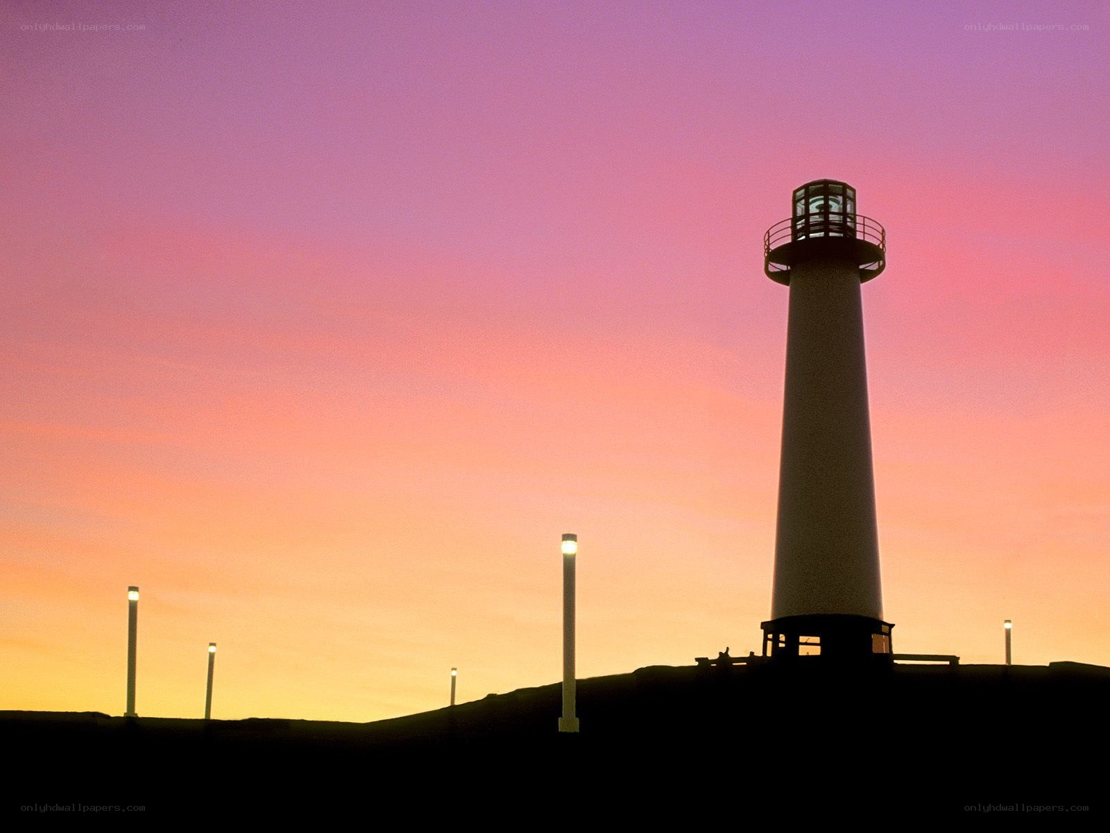 Lighthouse at sunset