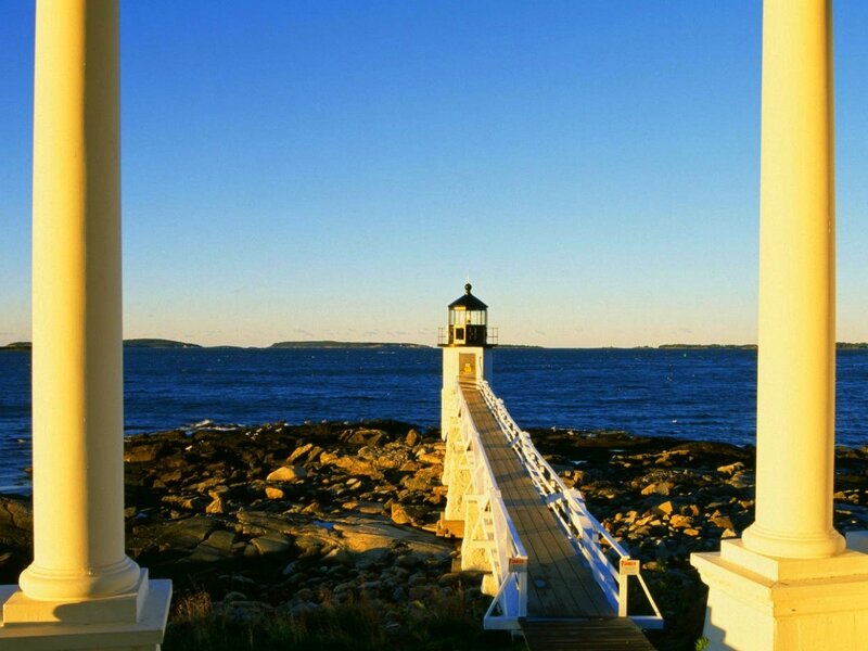 Lighthouse at sunset