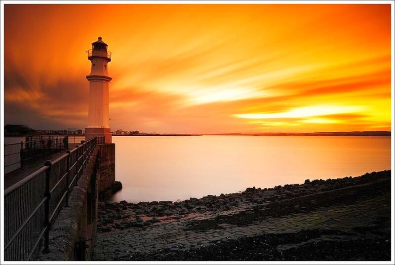 Lighthouse at sunset
