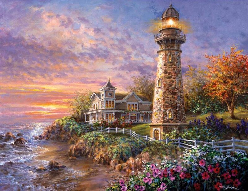 Lighthouse at sunset