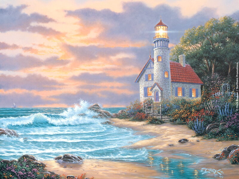Lighthouse at Sunset