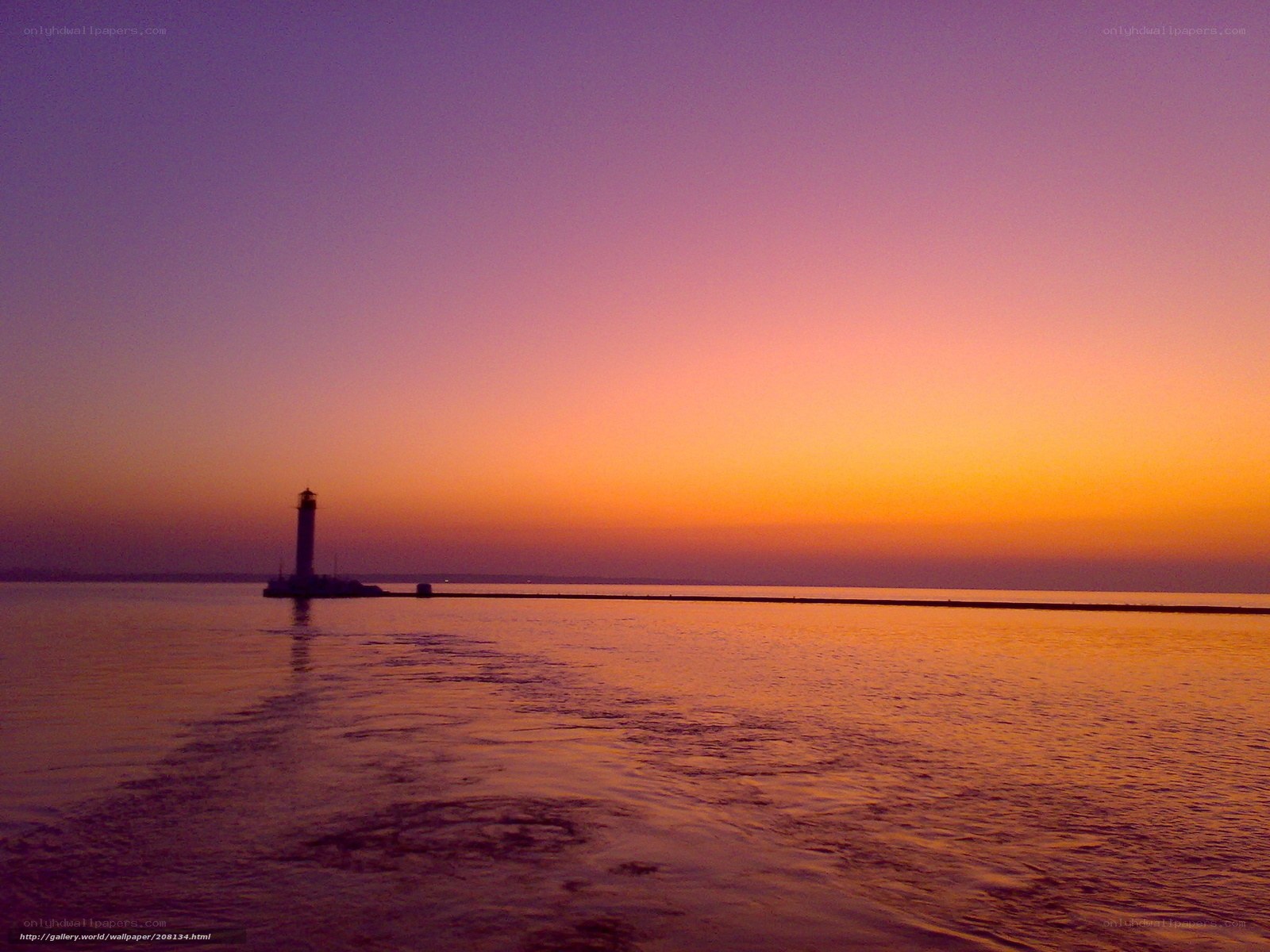 Lighthouse at sunset