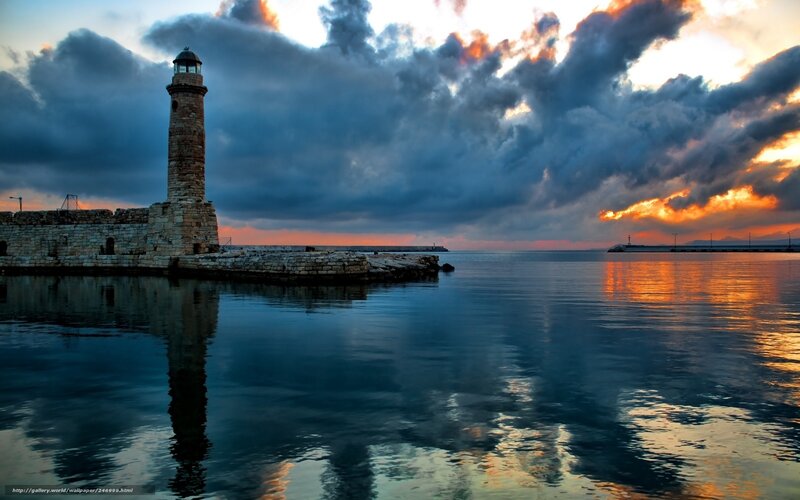 Lighthouse at sunset
