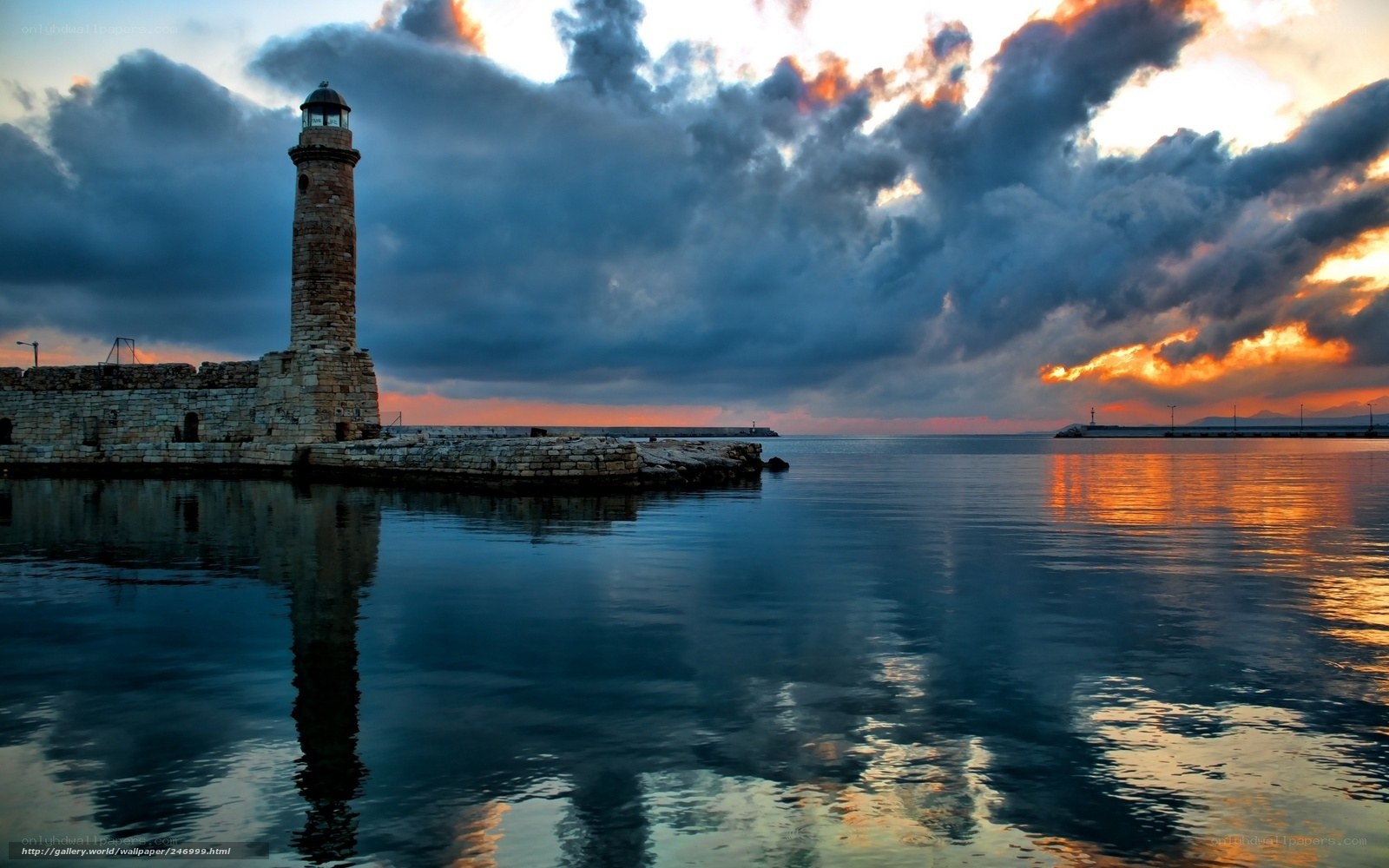 Lighthouse at sunset