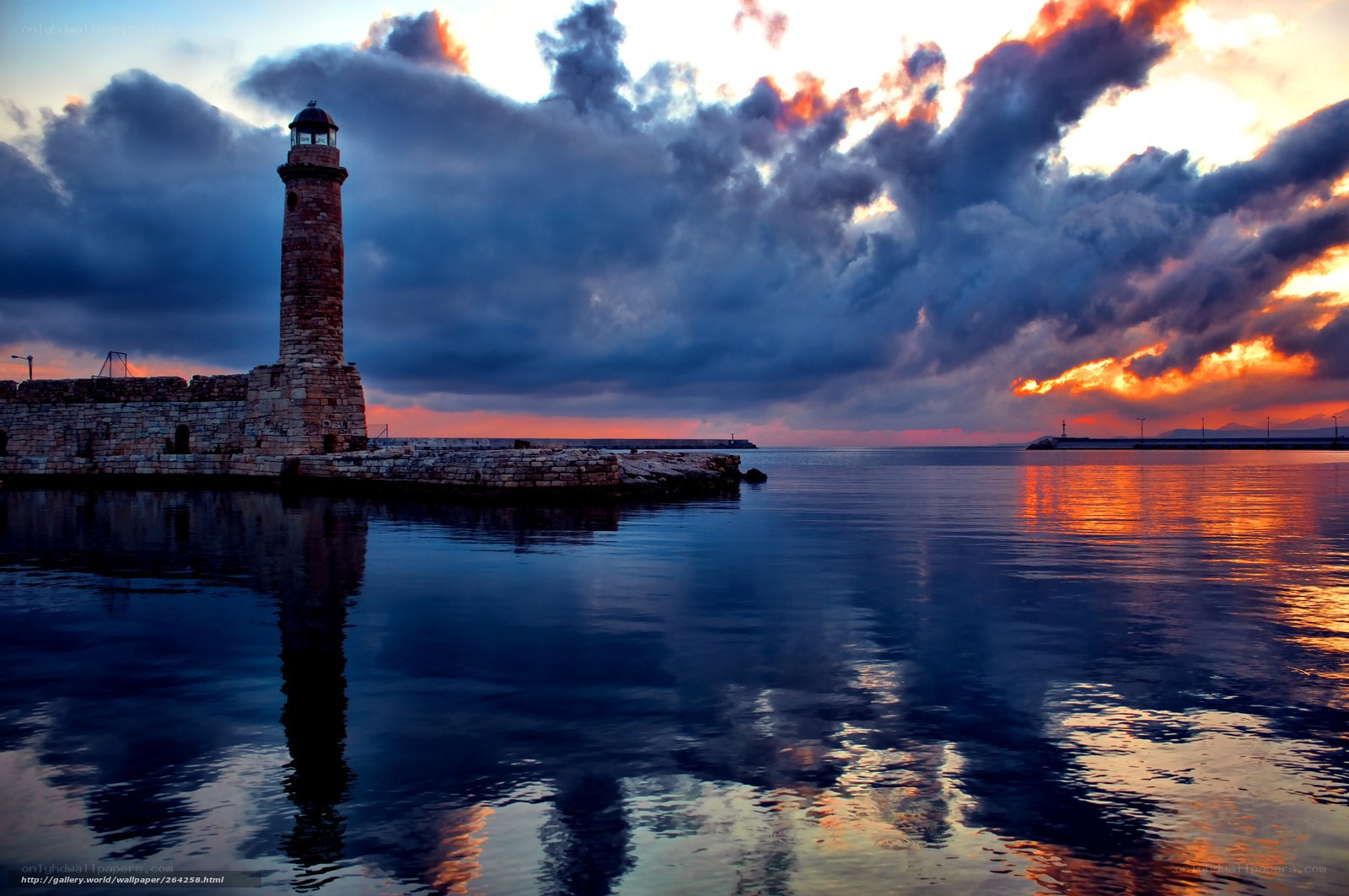 Lighthouse at sunset
