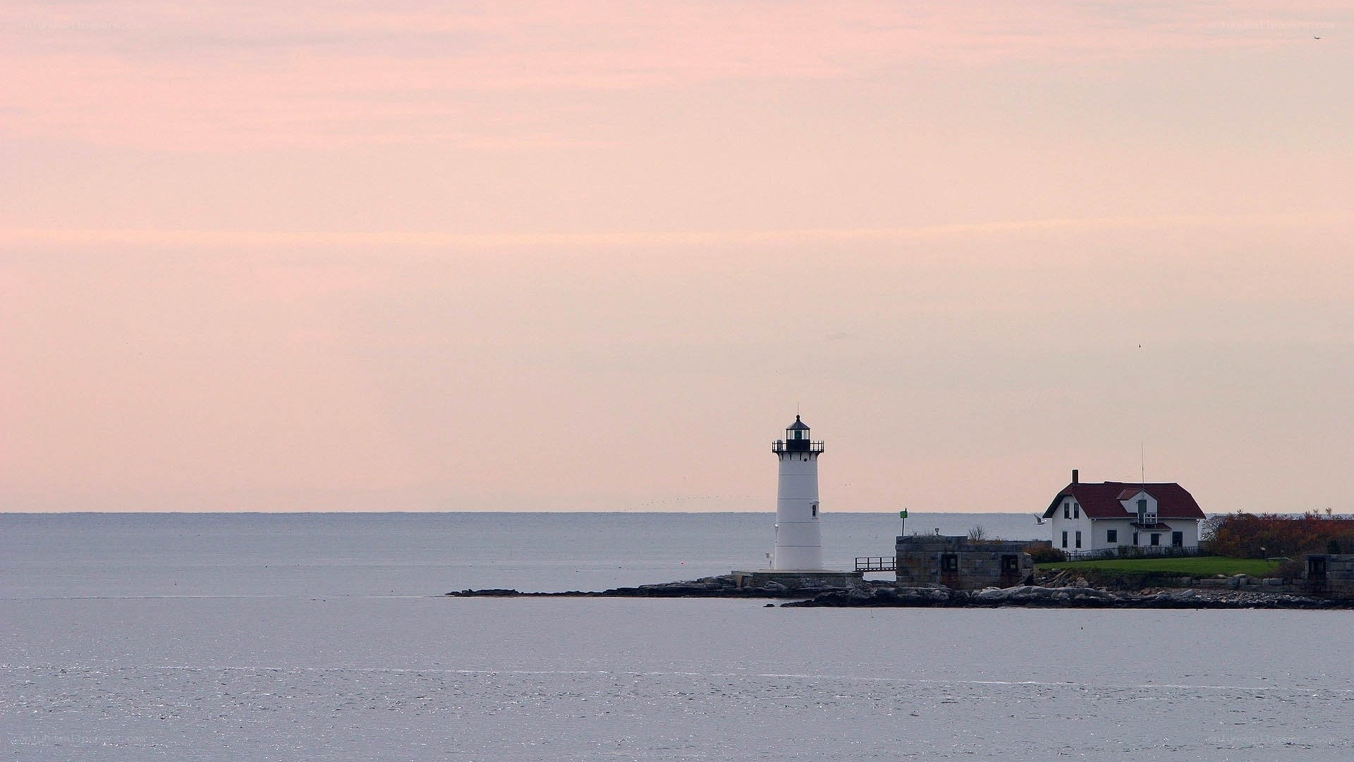 lighthouse at sunset