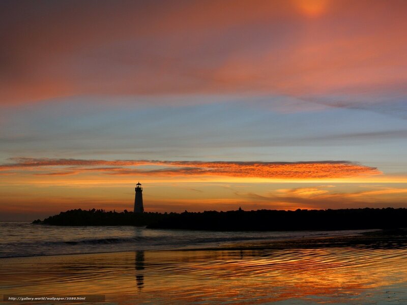 Lighthouse at sunset