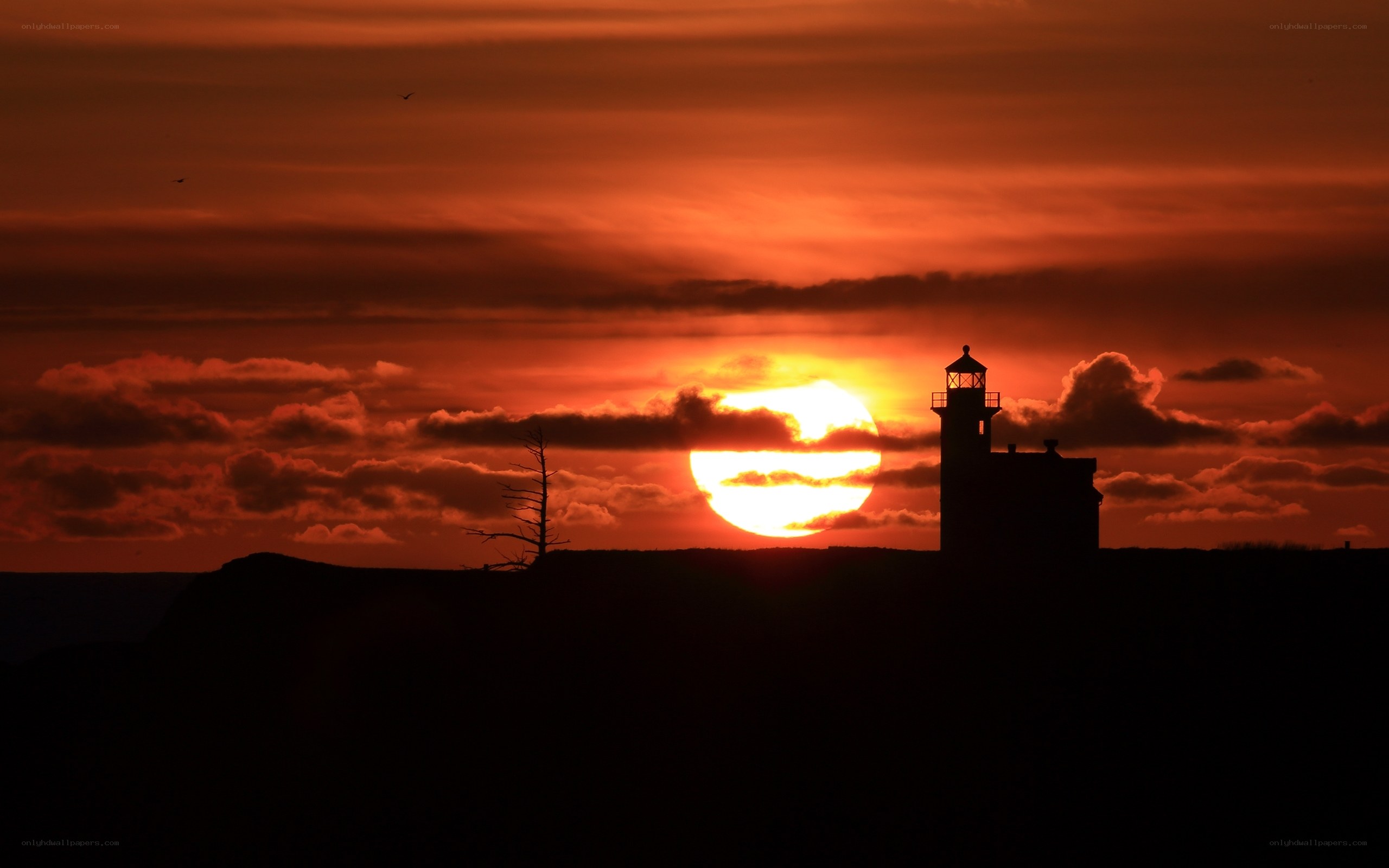 Lighthouse at sunset