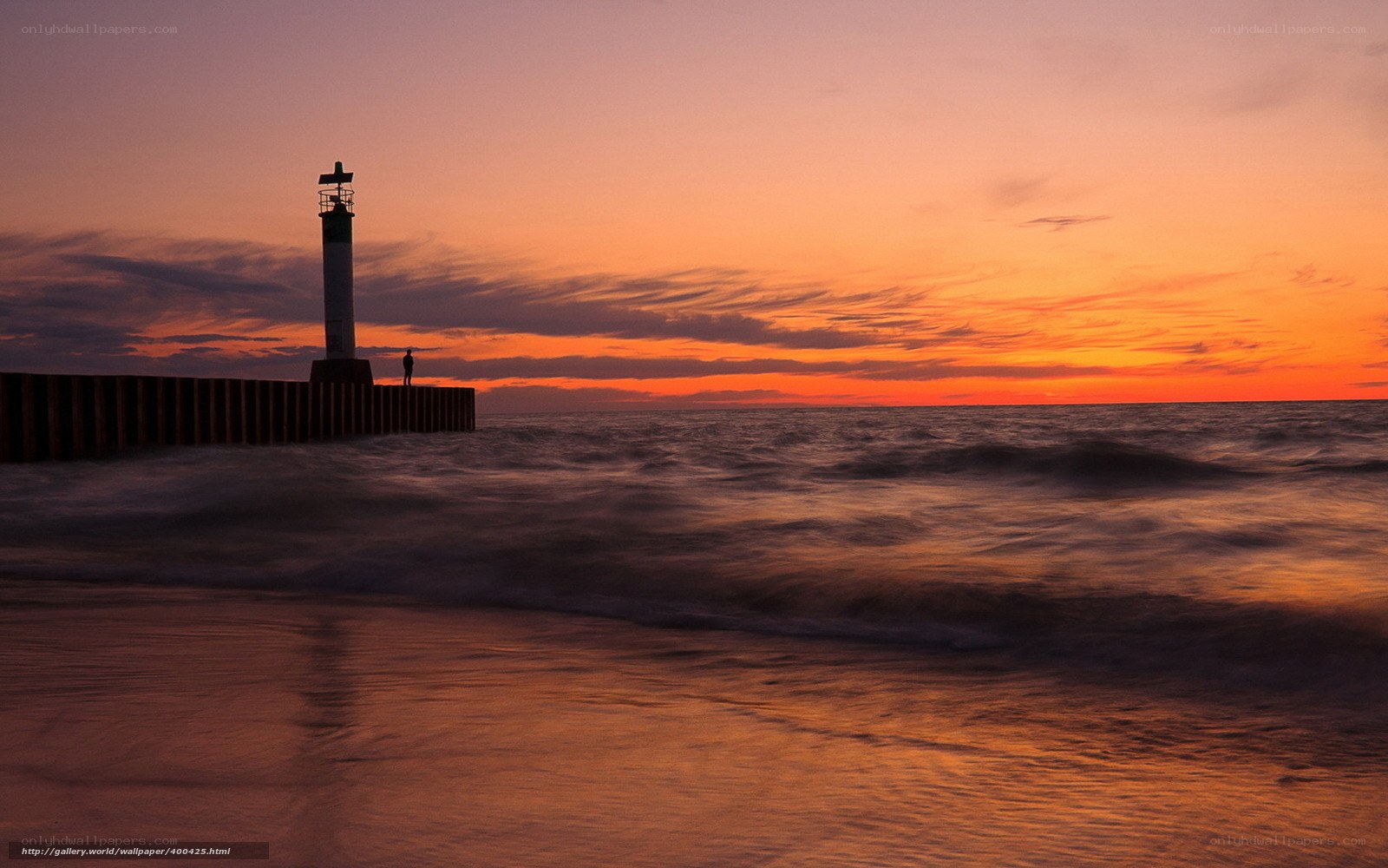Lighthouse at sunset