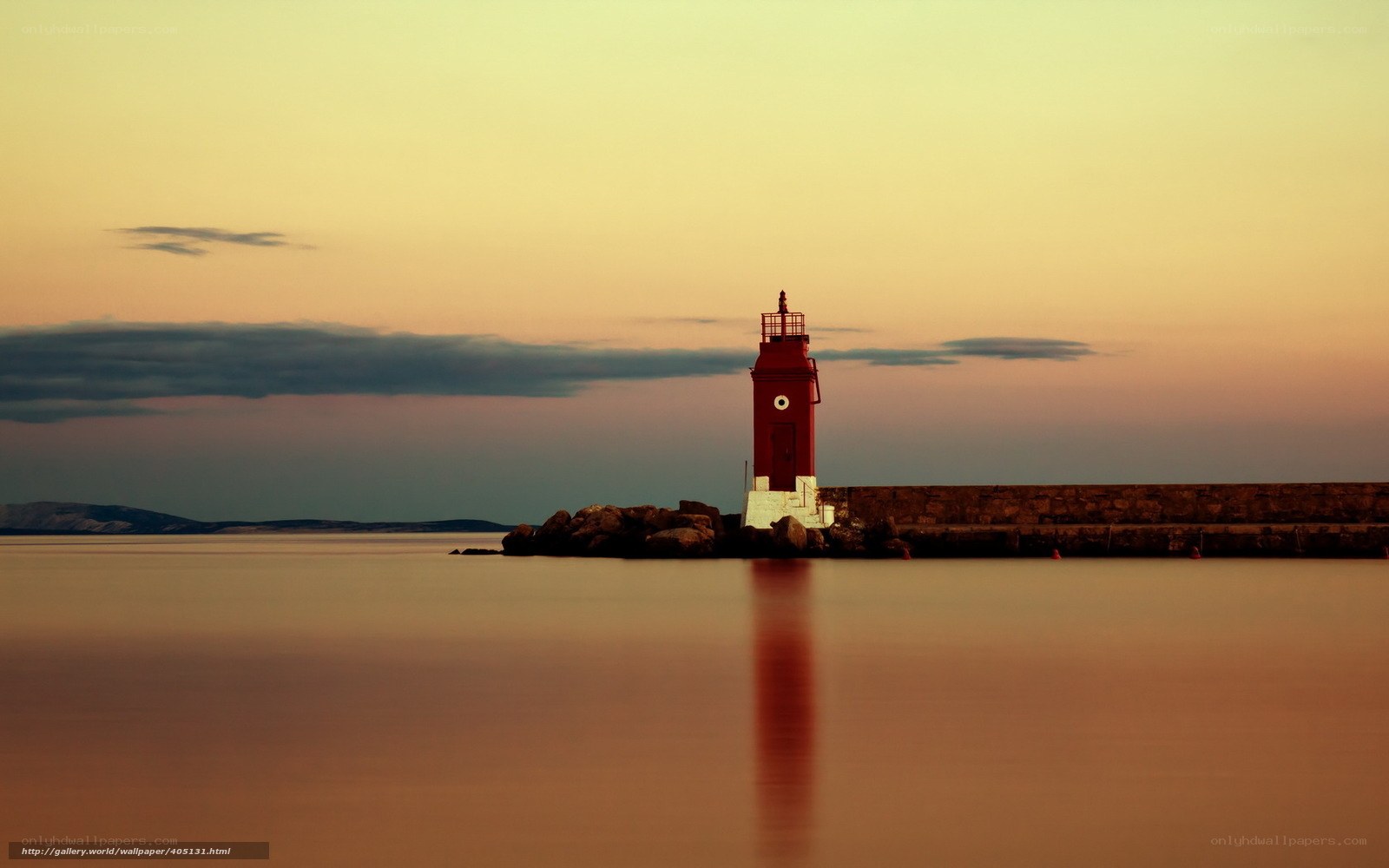 Lighthouse at sunset