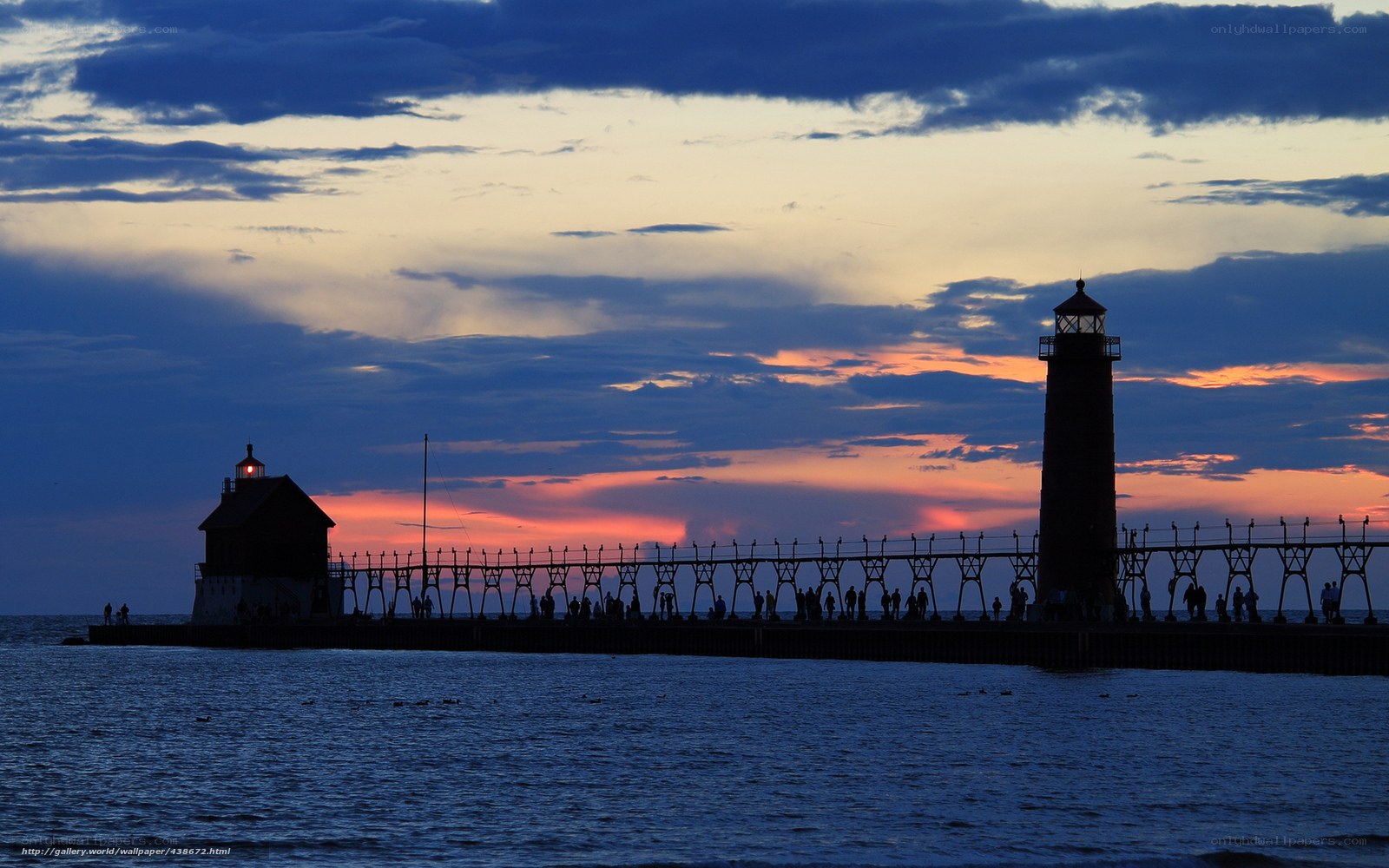 lighthouse at sunset